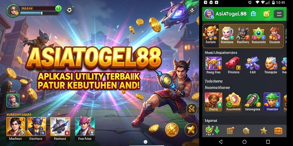 Tampilan utama ASIATOGEL88 dengan fitur Utility yang user-friendly.