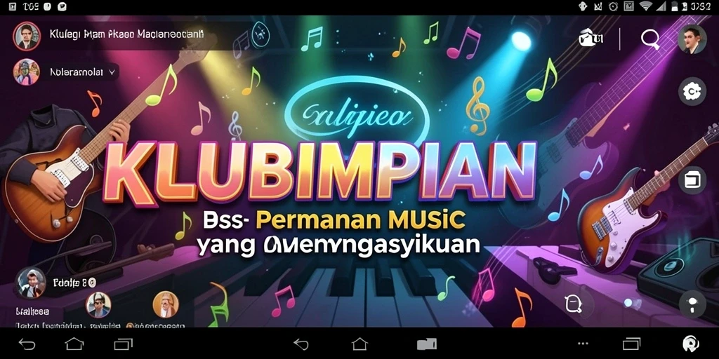 Screenshot gameplay <strong>KLUBIMPIAN</strong> menampilkan pengalaman bermain musik yang seru.