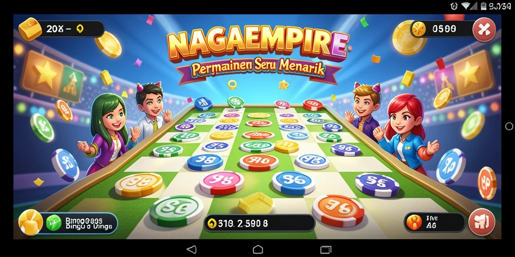 Tampilan gameplay NAGAEMPIRE yang menarik dalam permainan Bingo.