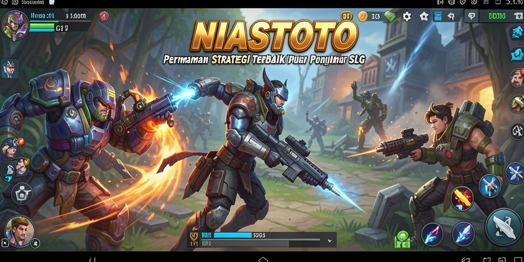 Tangkapan layar gameplay NIASTOTO menunjukkan aksi pertempuran yang seru.