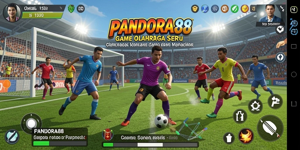 Screenshot PANDORA88 menampilkan aksi olahraga yang mendebarkan.