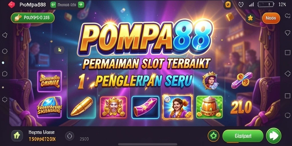 Screenshot menunjukkan tampilan menarik dari game Slot POMPA88.
