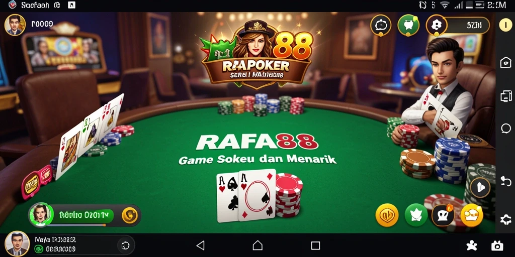 Gameplay Poker yang seru dan kompetitif di RAFA88.