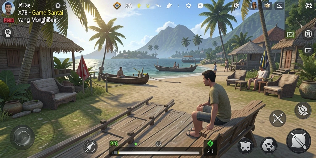 Tangkapan layar utama X78 menunjukkan gameplay yang menyenangkan dan interaktif.